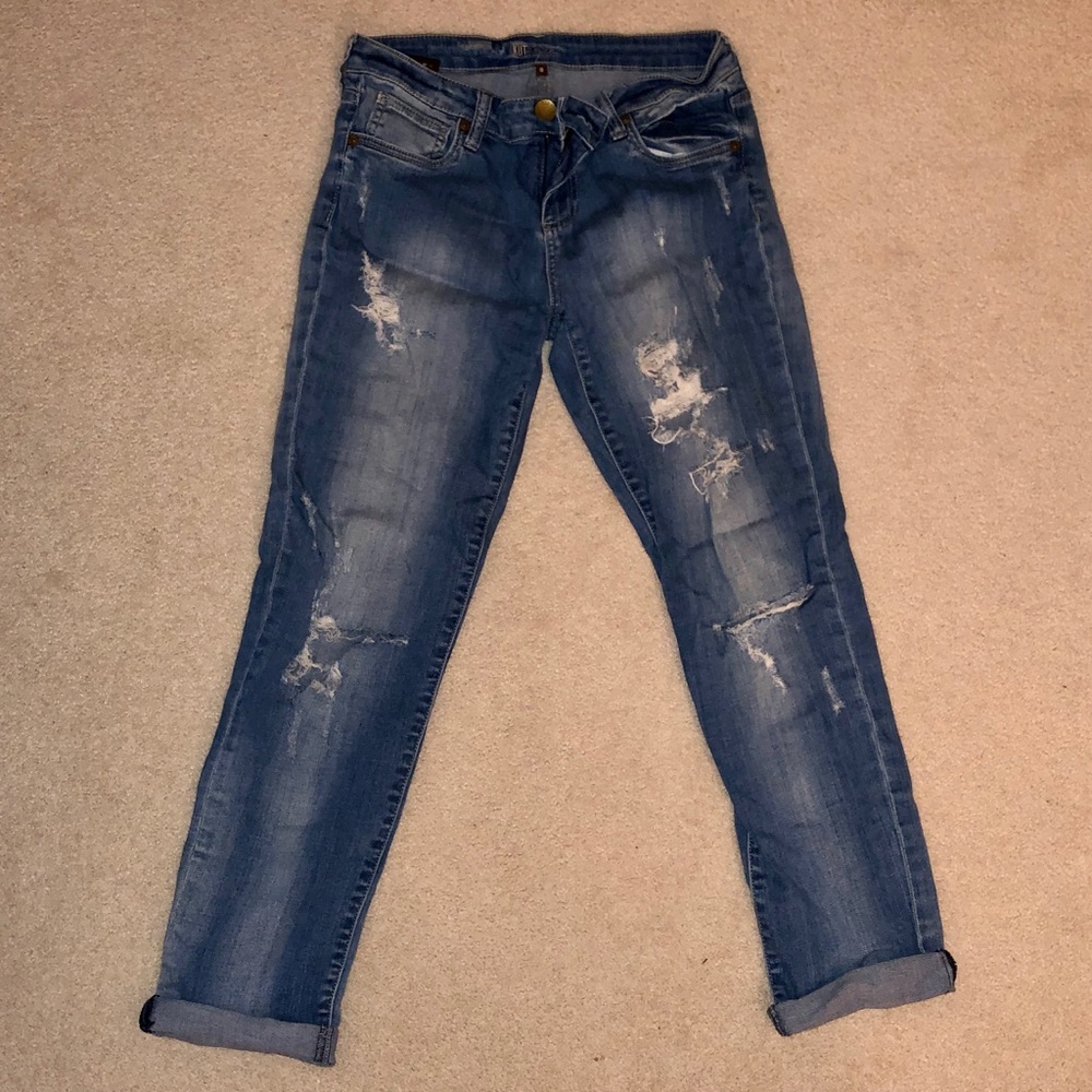 Kut from the Kloth boyfriend destroyed jeans